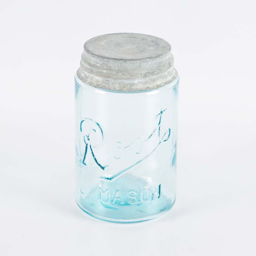 Root Mason Jar with Zinc Lid
