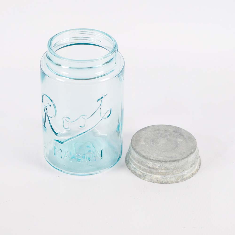 Root Mason Jar with Zinc Lid