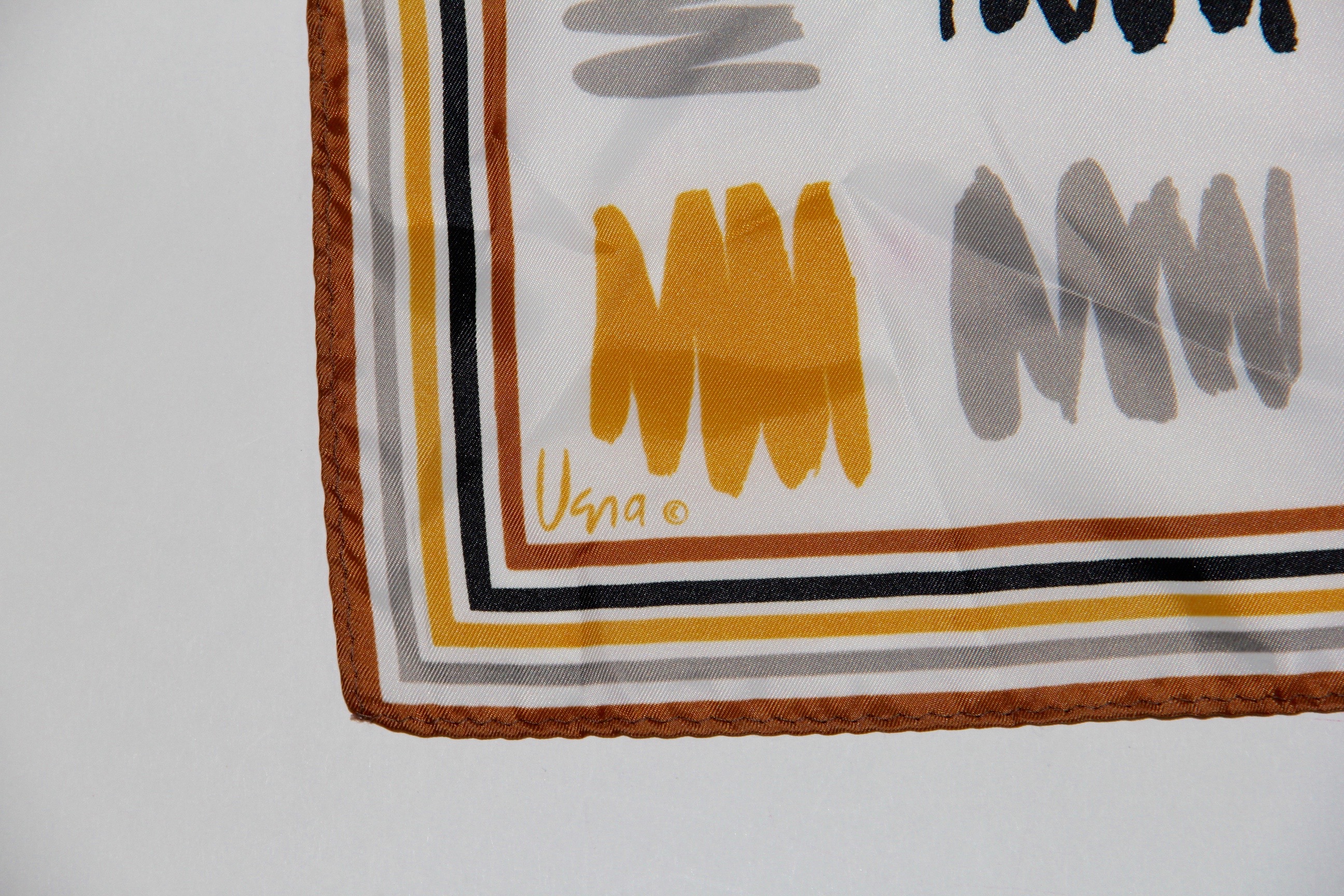 Pair of Circa 1970s Vintage Vera Scarves