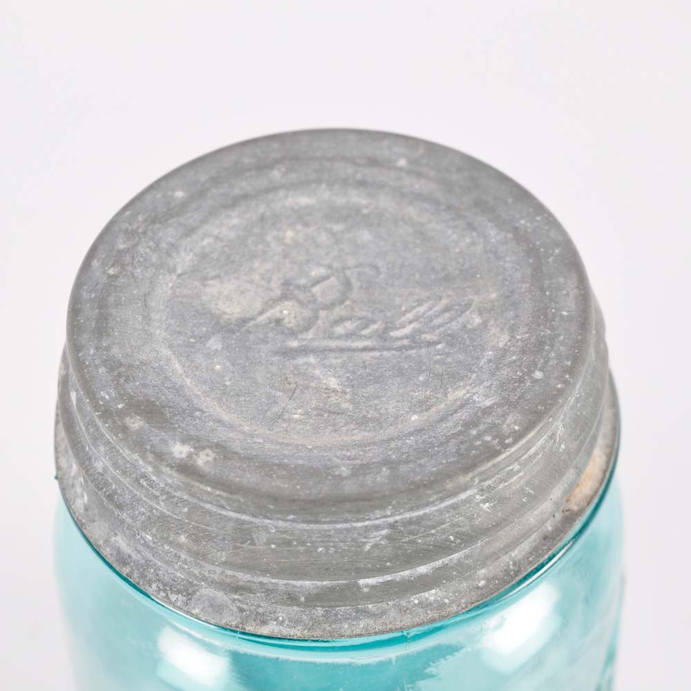 Vintage Ball Jars with Zinc Lids