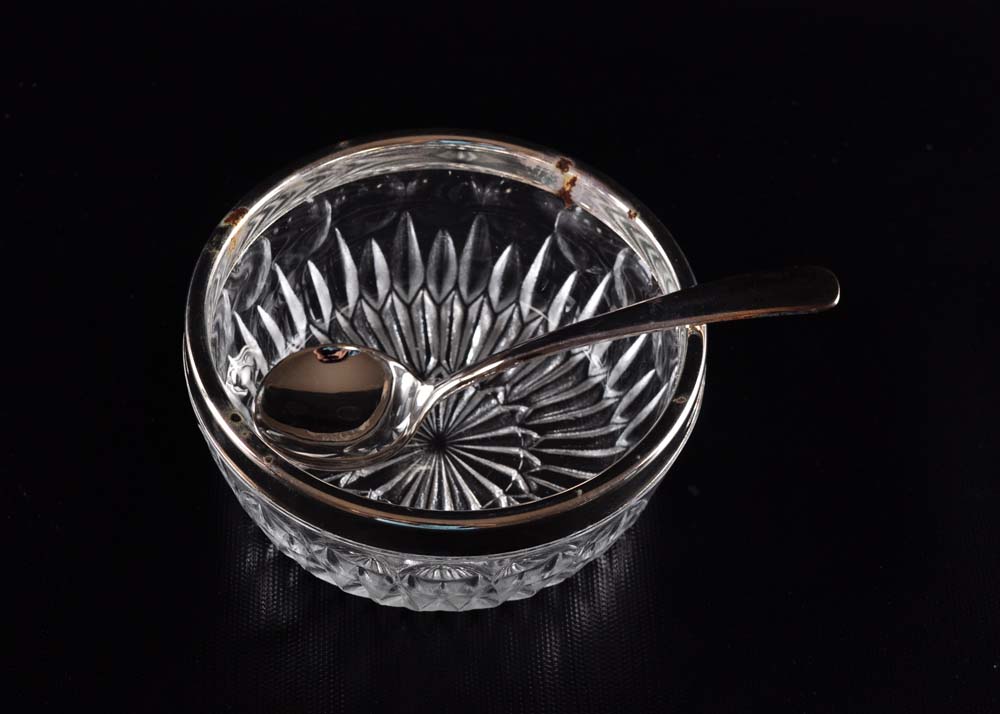 Towle Glass and Silver Plate Serving Bowls