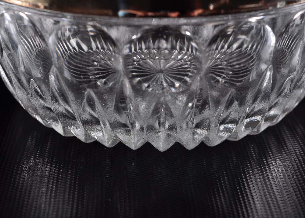 Towle Glass and Silver Plate Serving Bowls