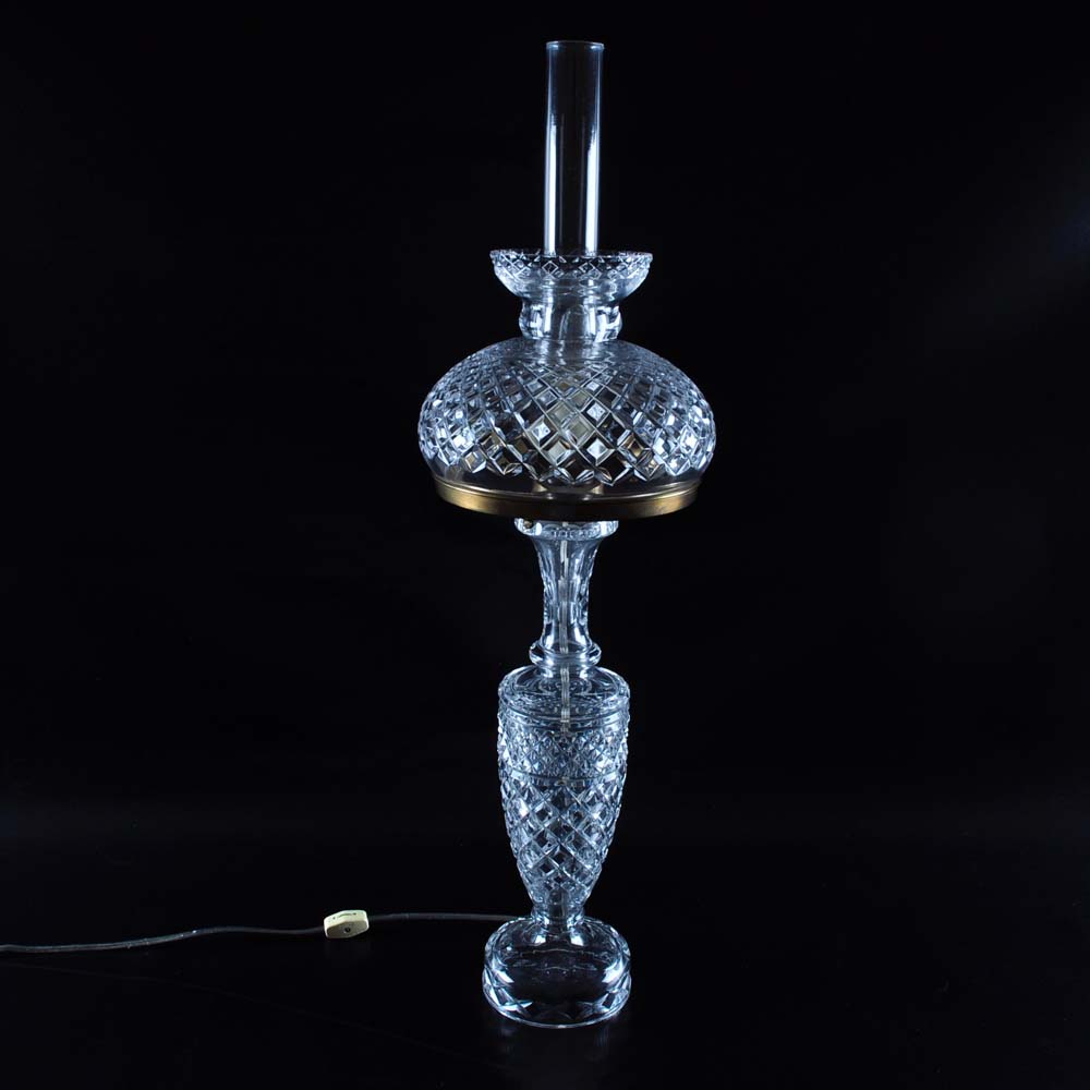 Cut Glass Lamp