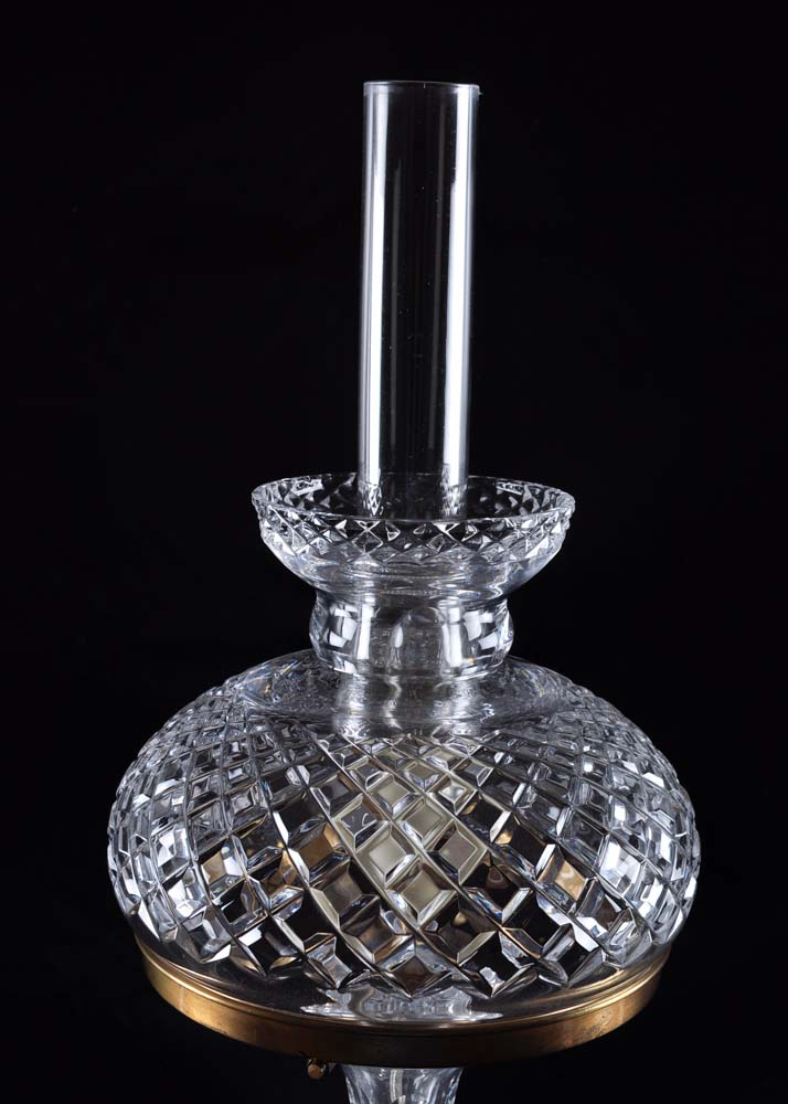 Cut Glass Lamp
