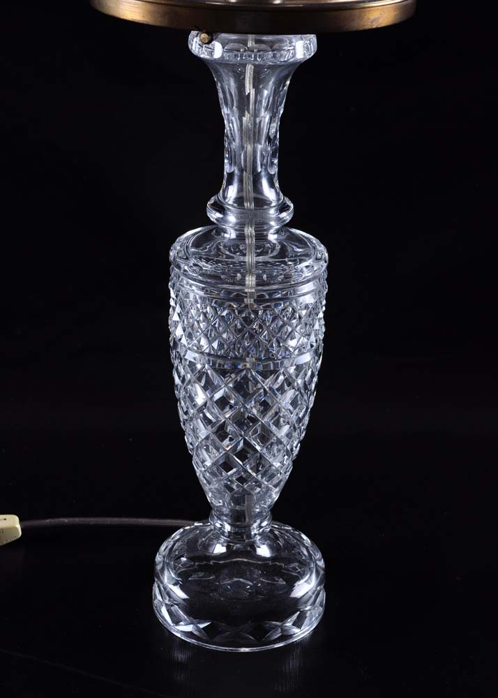 Cut Glass Lamp