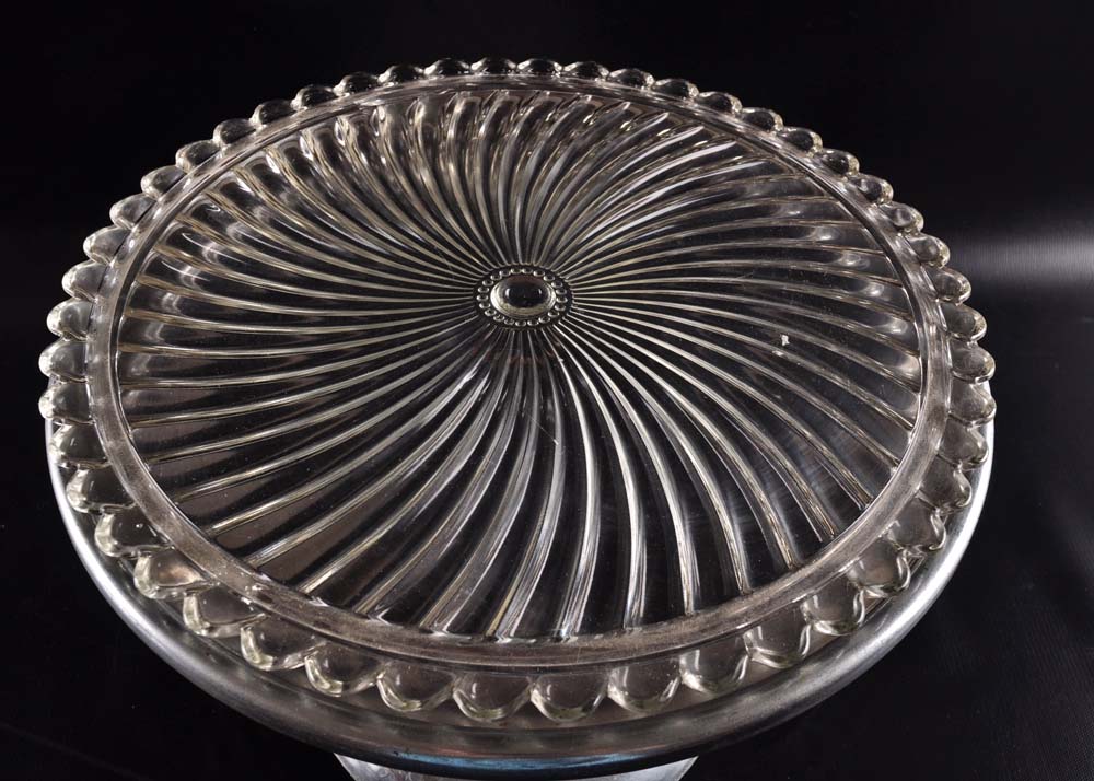 Vintage Cake Stand, Plate and Cover