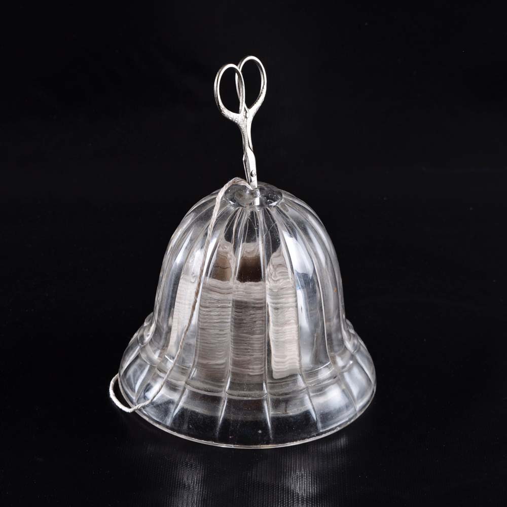 Glass Twine Holder with Scissors