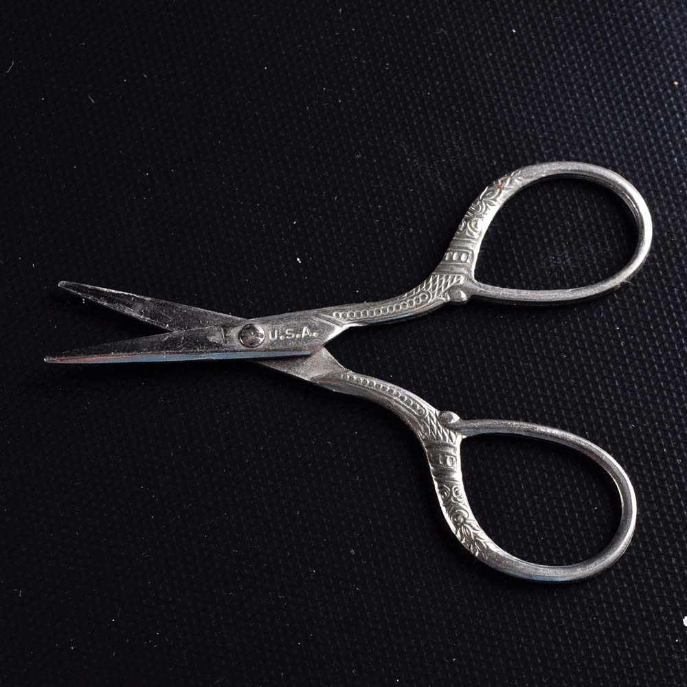 Glass Twine Holder with Scissors