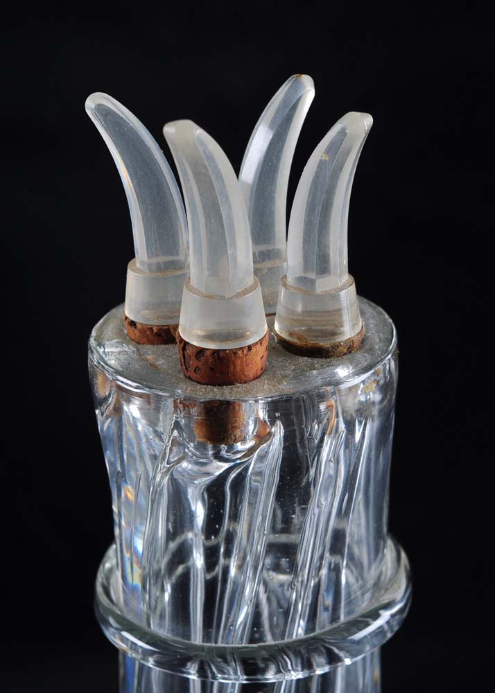 Vintage Fait Main Four Chamber Liquor Decanter