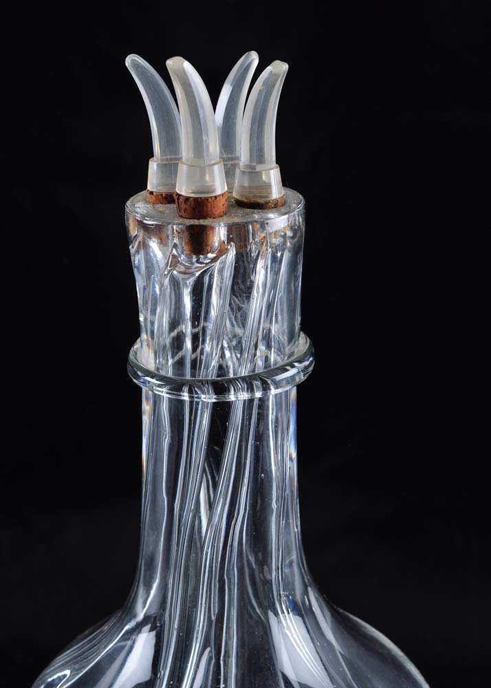 Vintage Fait Main Four Chamber Liquor Decanter