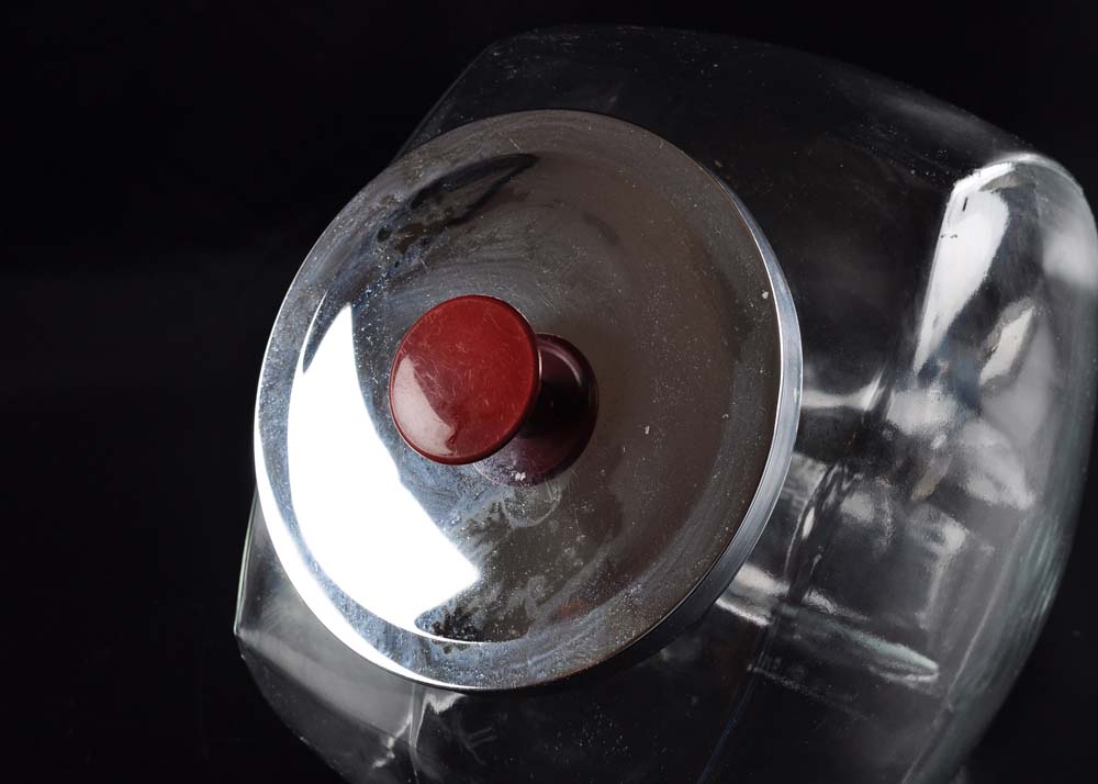 Glass Penny Candy Jar