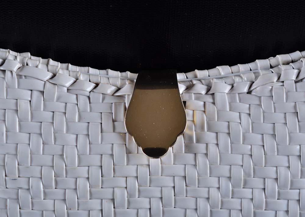 Vintage White Clutch Purse