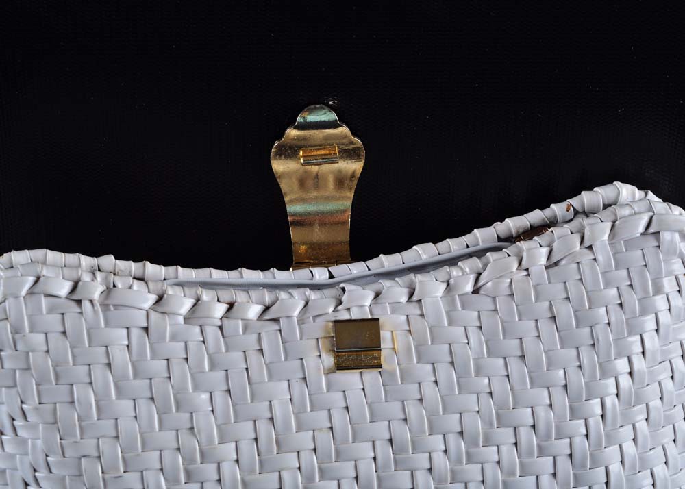 Vintage White Clutch Purse