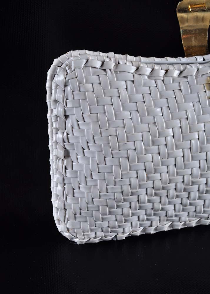 Vintage White Clutch Purse
