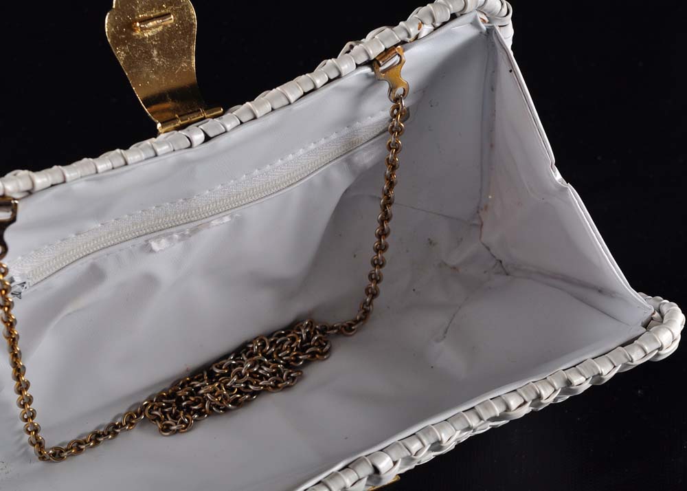 Vintage White Clutch Purse