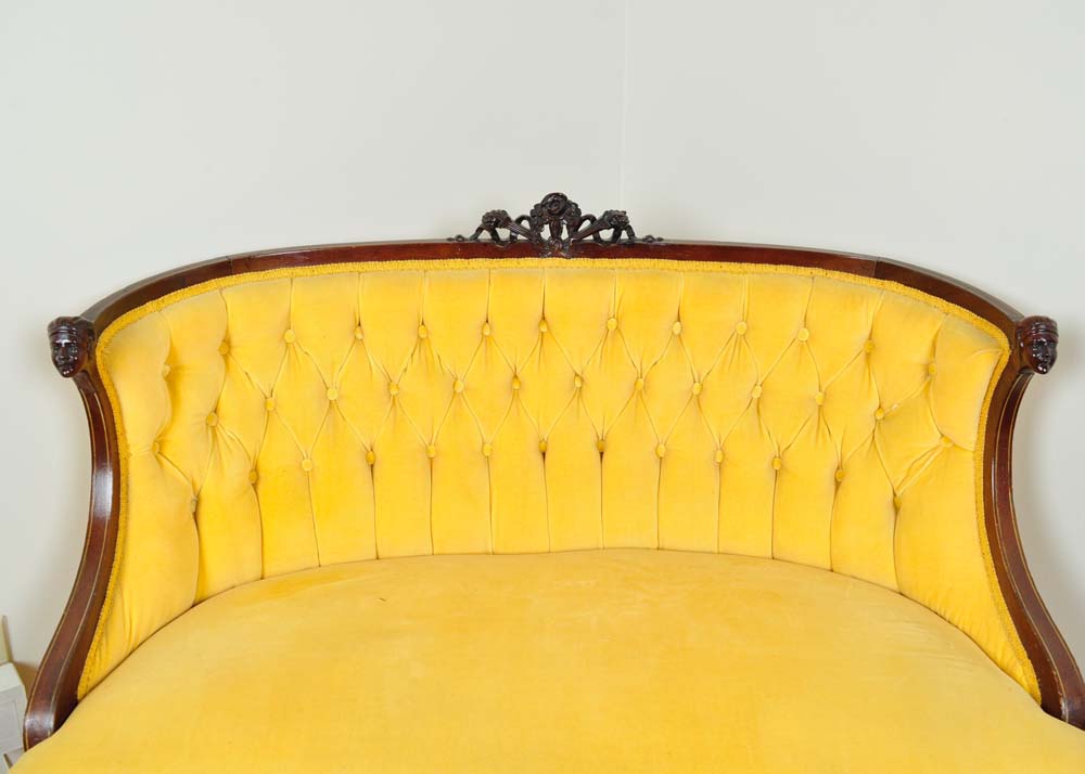 Venetian Gothic Style Parlor Love Seat