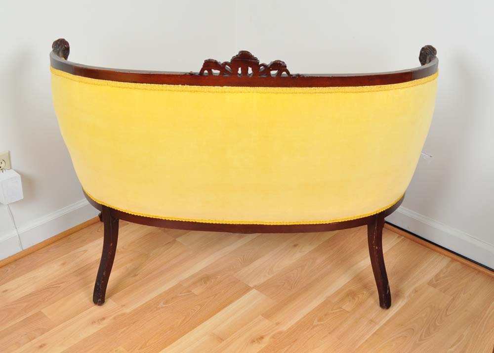 Venetian Gothic Style Parlor Love Seat