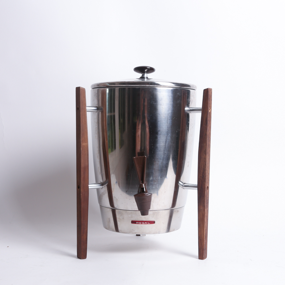 Regal Stainless Steel Mid Century Modern Coffee Maker in Box