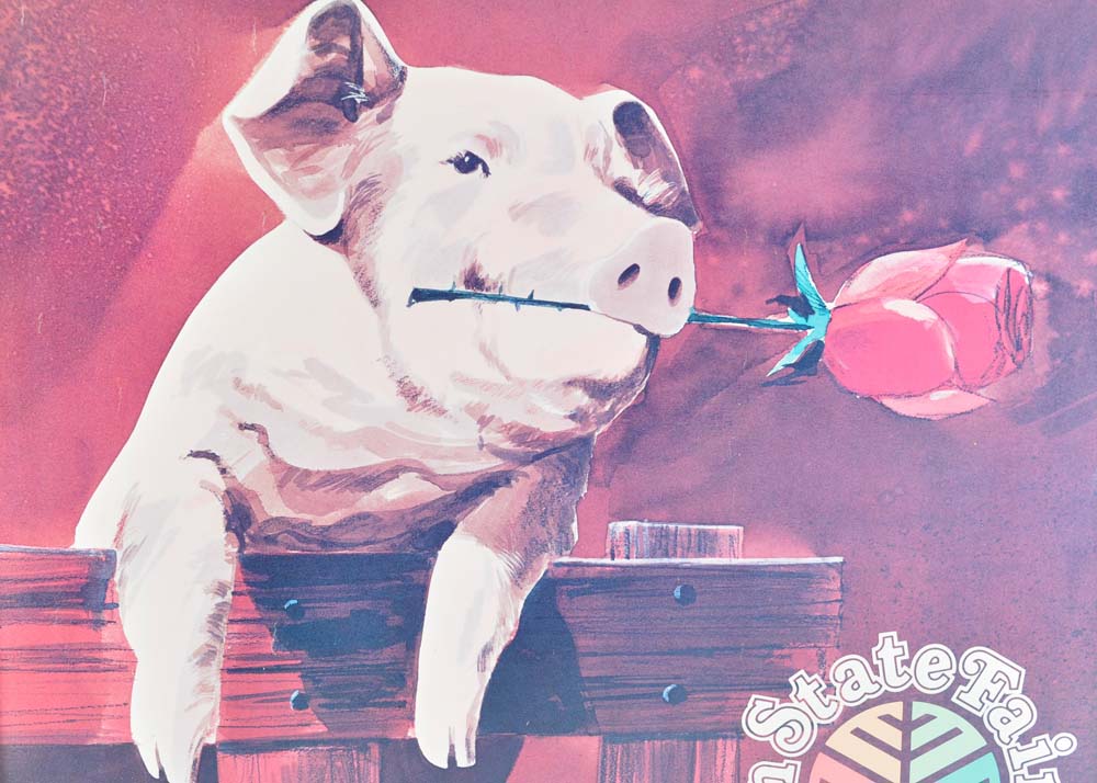 Wisconsin State Fair Framed Offset Lithograph Poster