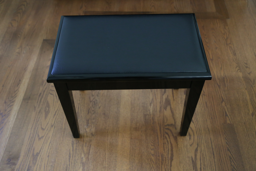 Samick Black Lacquer Upright Piano with Bench