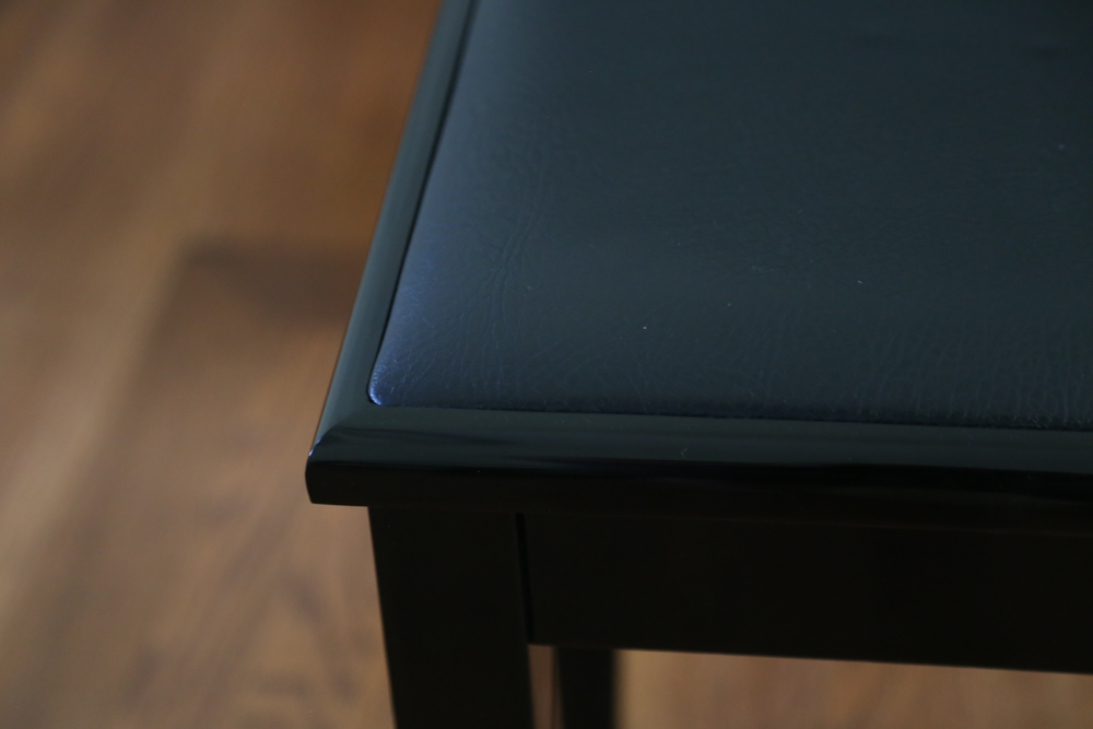 Samick Black Lacquer Upright Piano with Bench