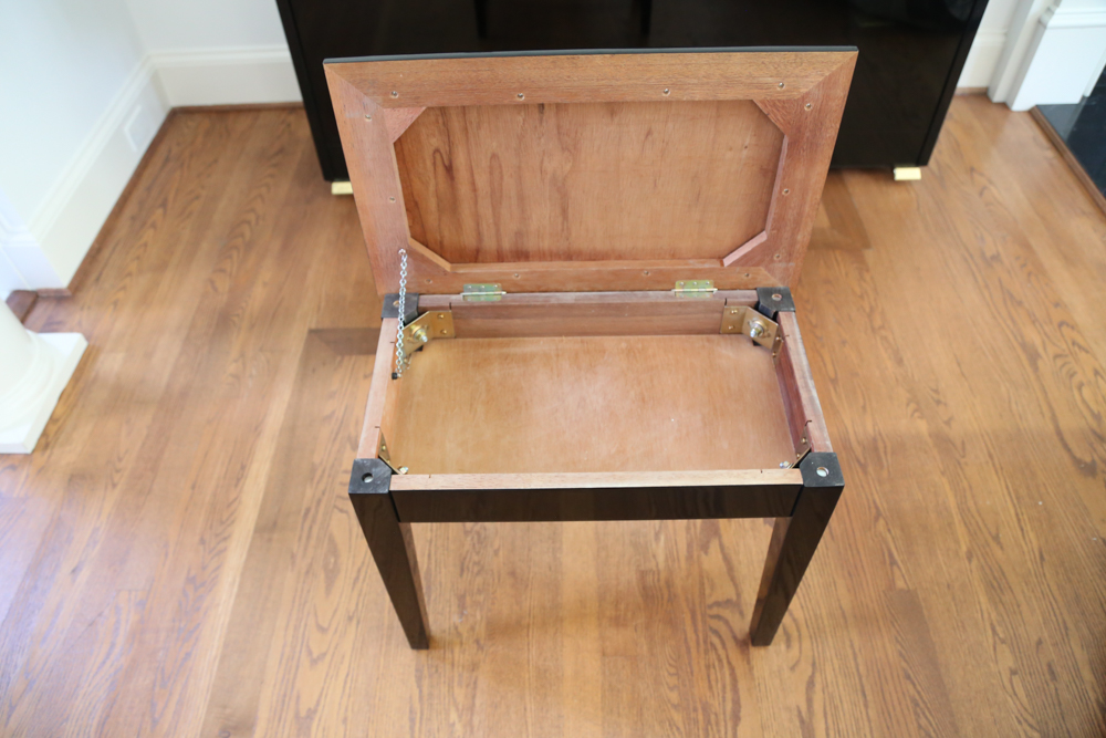 Samick Black Lacquer Upright Piano with Bench