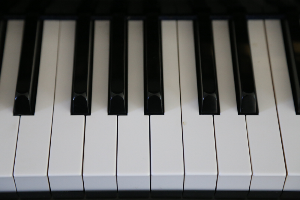 Samick Black Lacquer Upright Piano with Bench