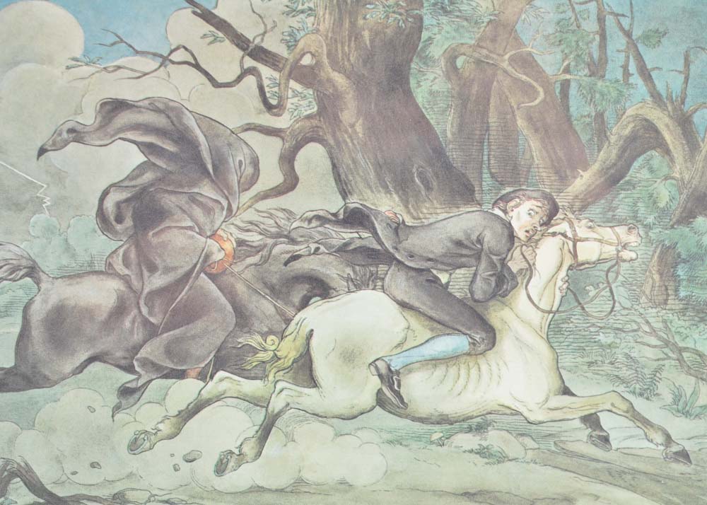 Offset Lithograph of "Sleepy Hollow"