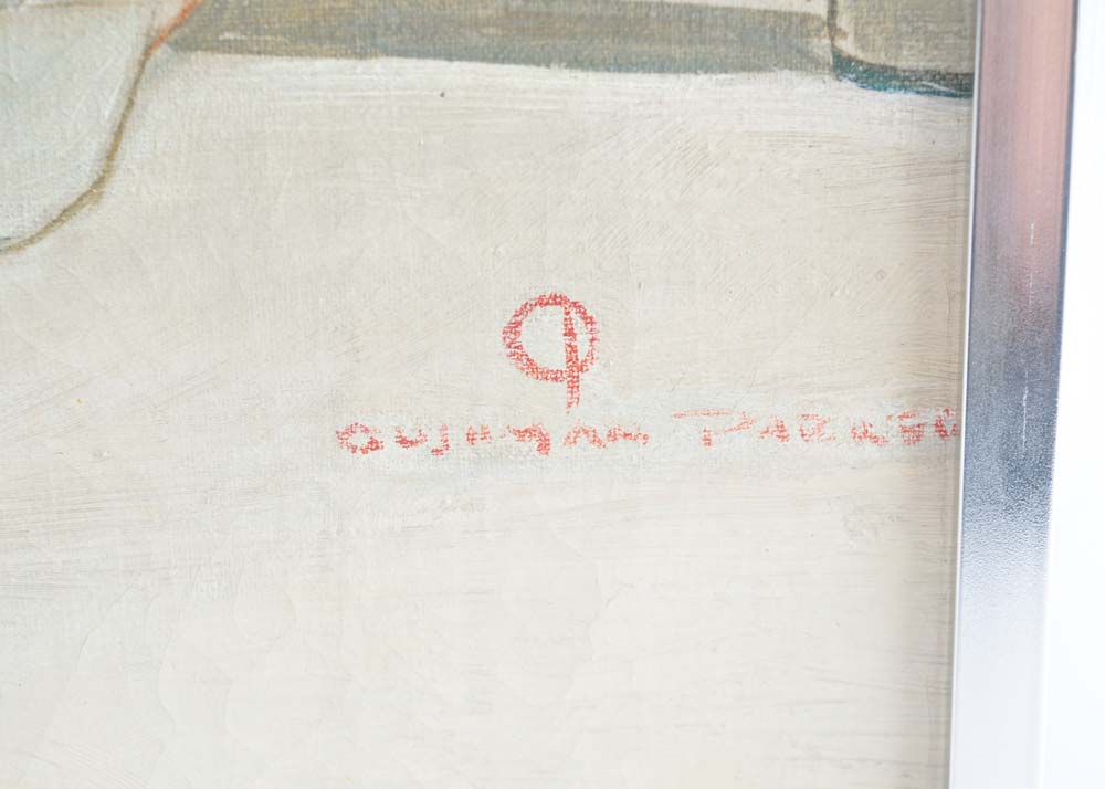 Embellished Giclee on Canvas of an Extract Advertisement