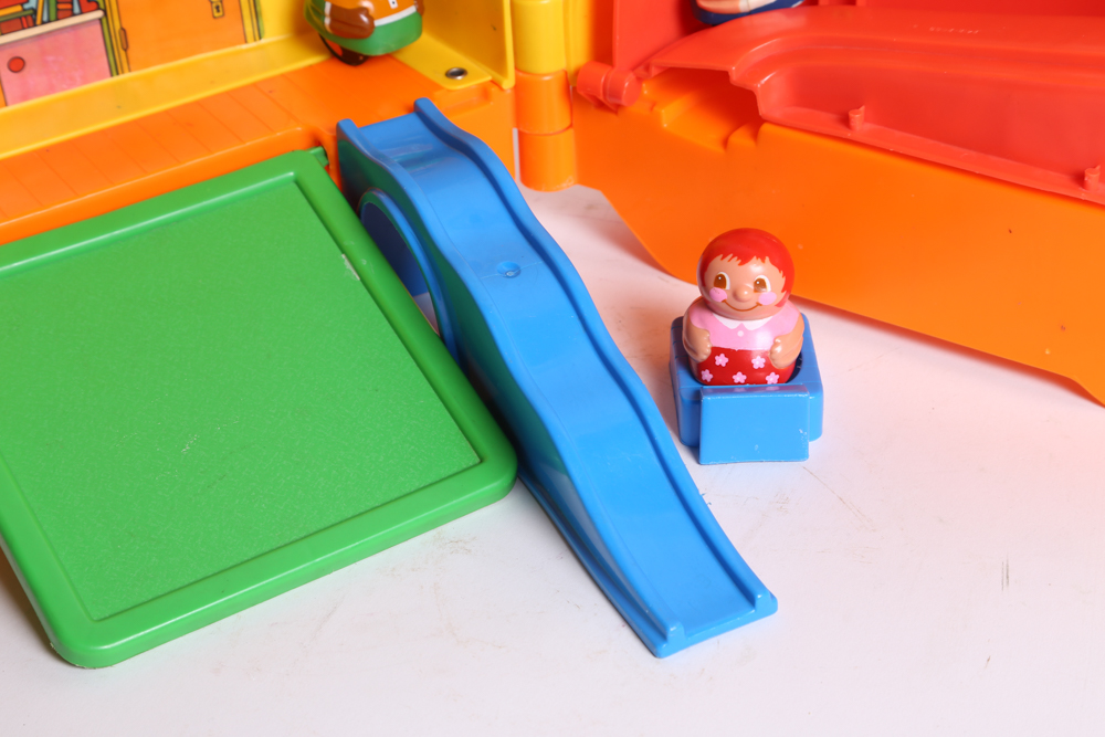 Vintage Fisher-Price Airplane and Mattel School Bus Toys