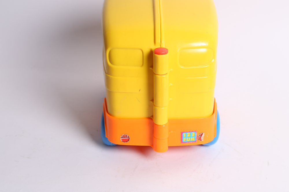 Vintage Fisher-Price Airplane and Mattel School Bus Toys