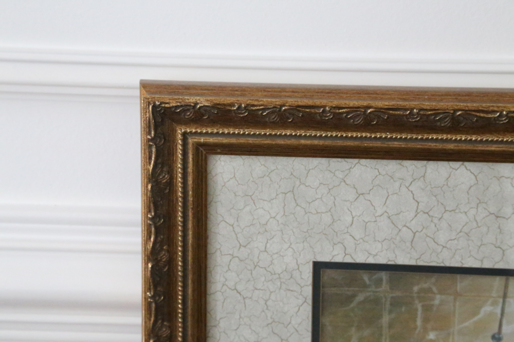 Offset Lithograph of Enchanted White Peafowl