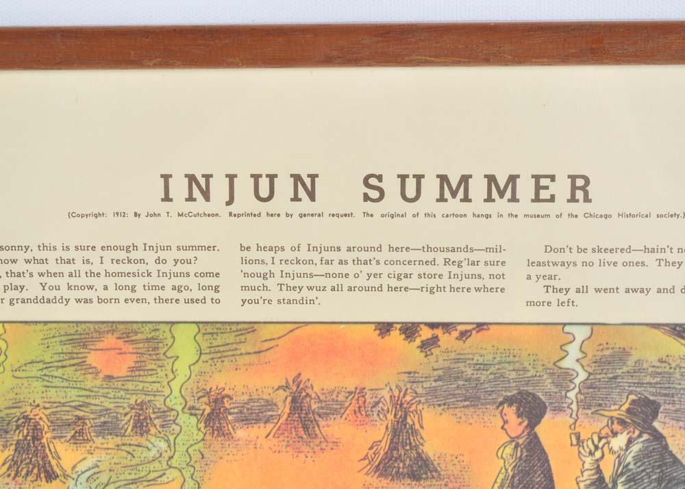 Injun Summer Framed Offset Lithograph