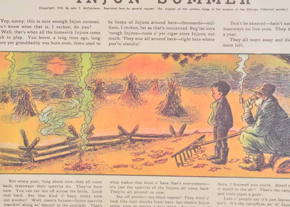 Injun Summer Framed Offset Lithograph