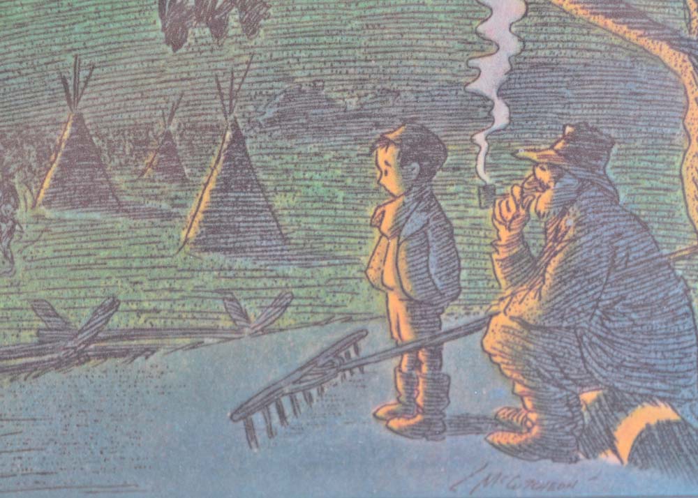 Injun Summer Framed Offset Lithograph