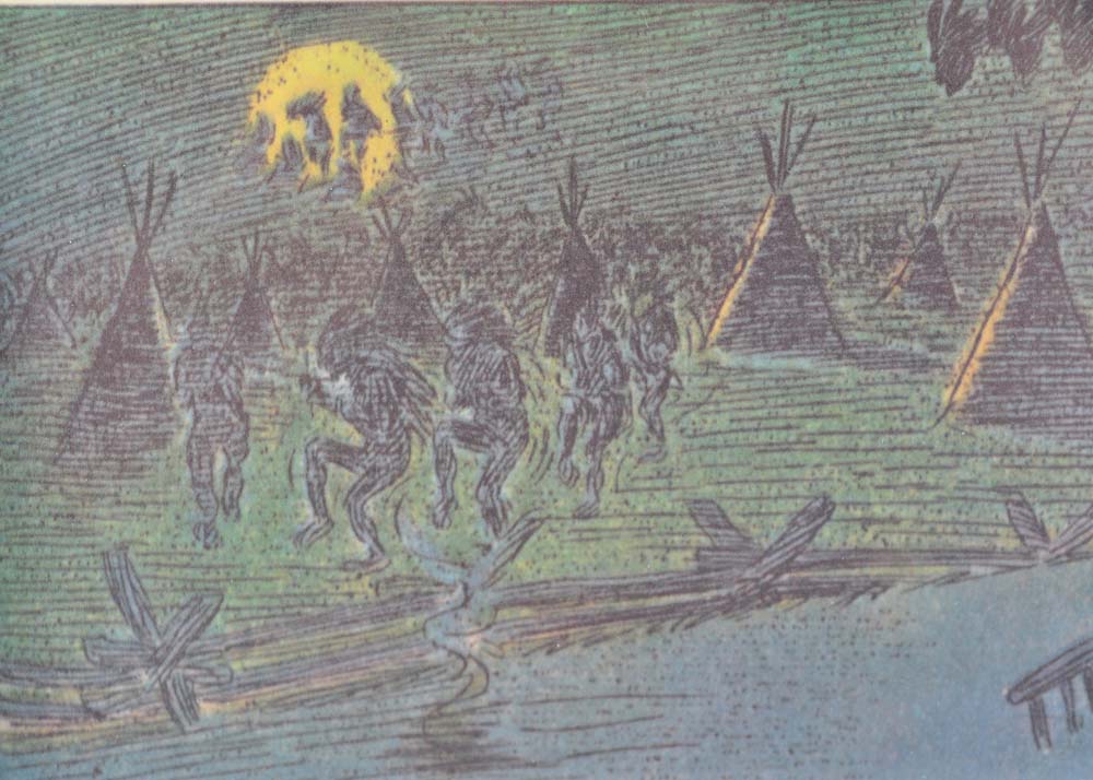 Injun Summer Framed Offset Lithograph