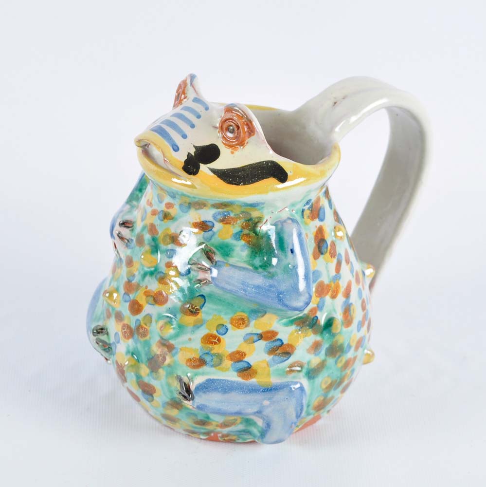 Pottery Frog Pitcher