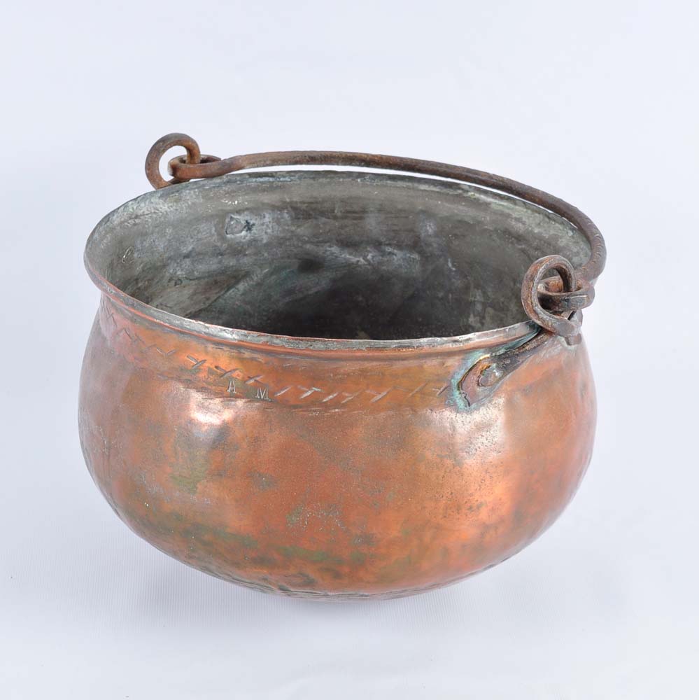 Vintage Copper Cauldron