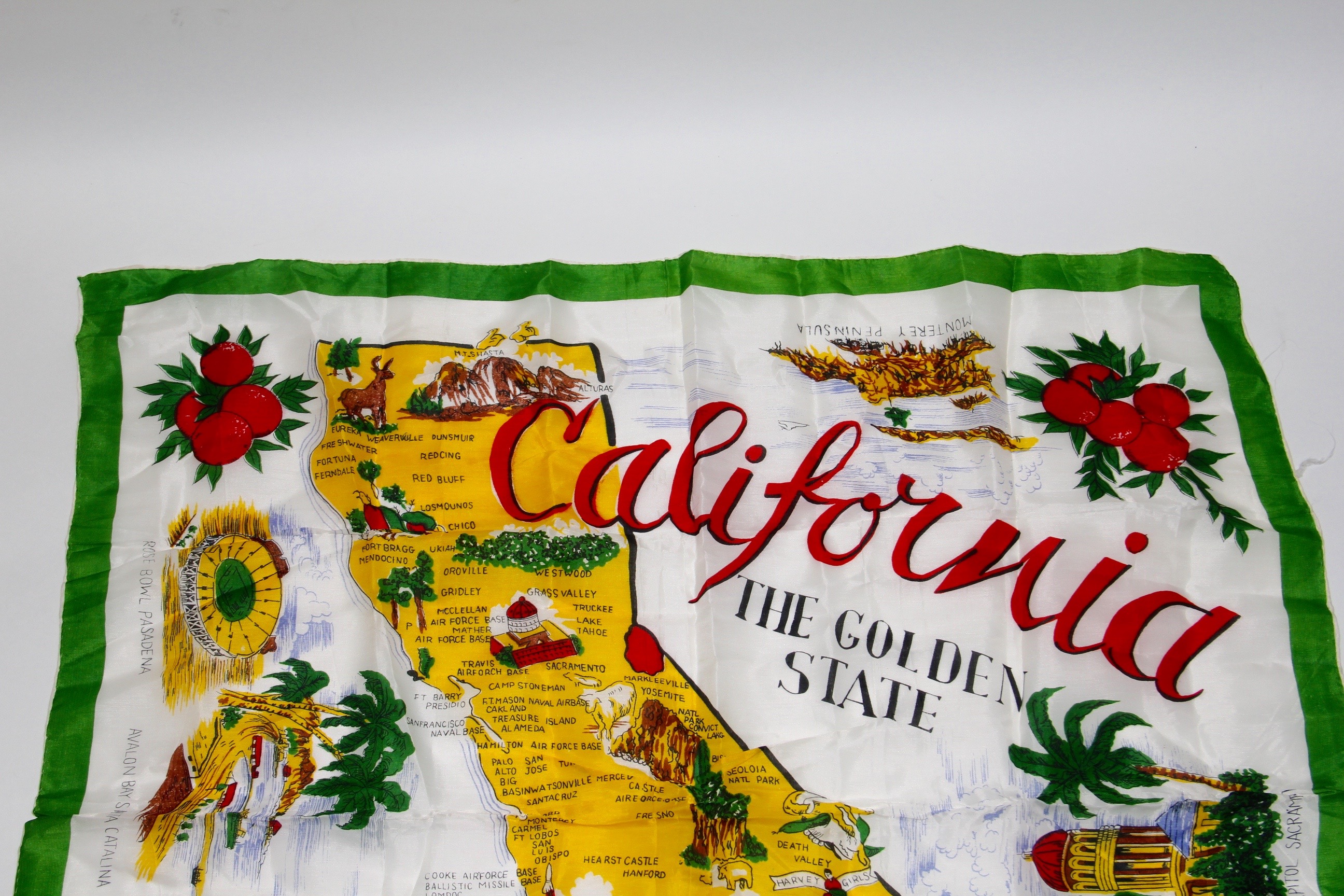 California The Golden State Souvenir Scarf