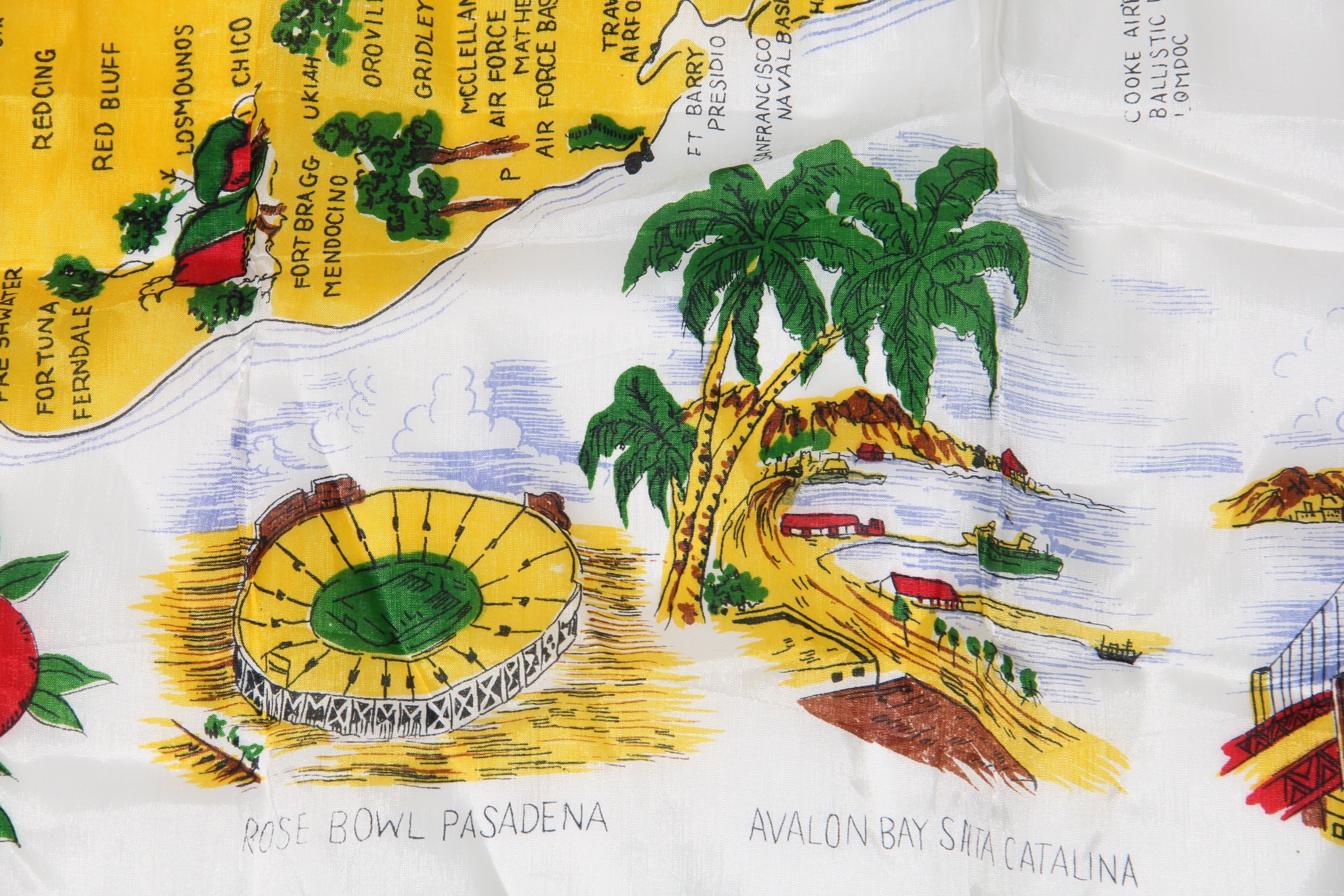 California The Golden State Souvenir Scarf