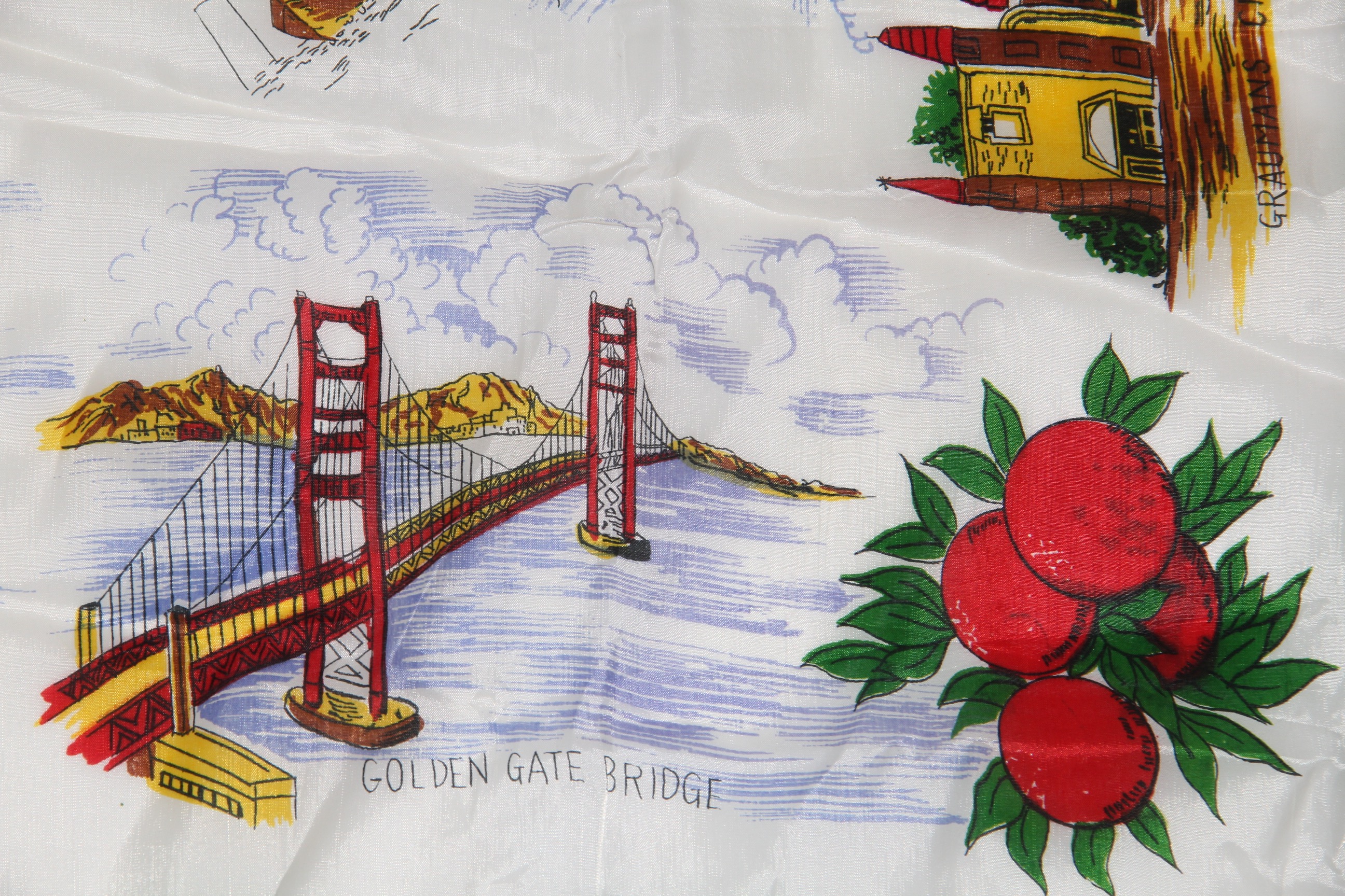 California The Golden State Souvenir Scarf
