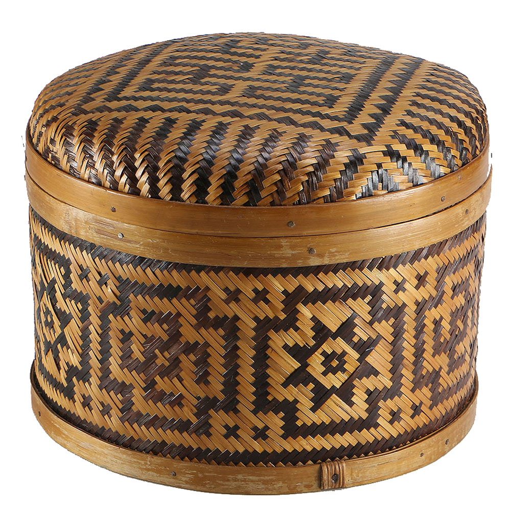 Three Stackable Whicker Boxes