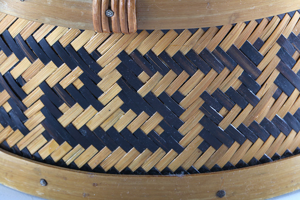 Three Stackable Whicker Boxes