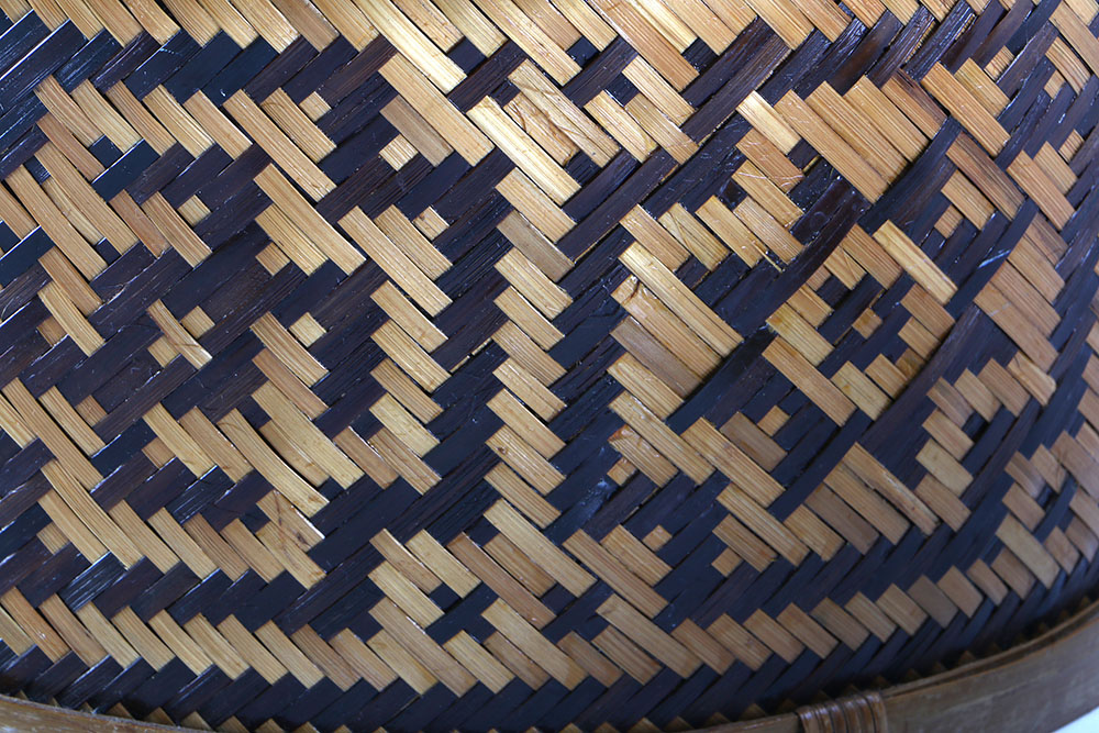 Three Stackable Whicker Boxes