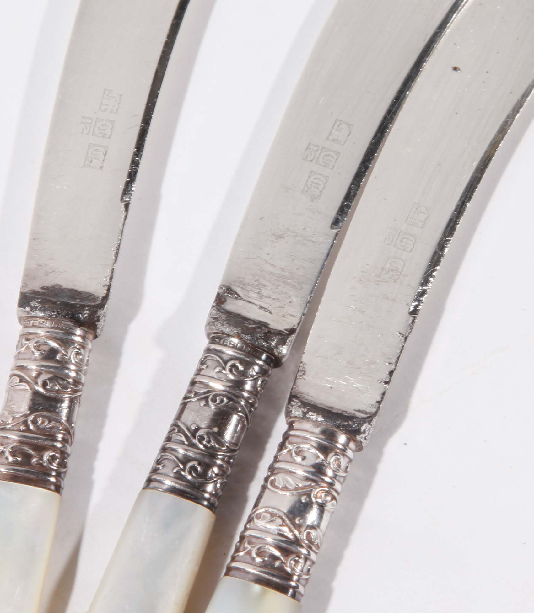 Set of Mother of Pearl Flatware