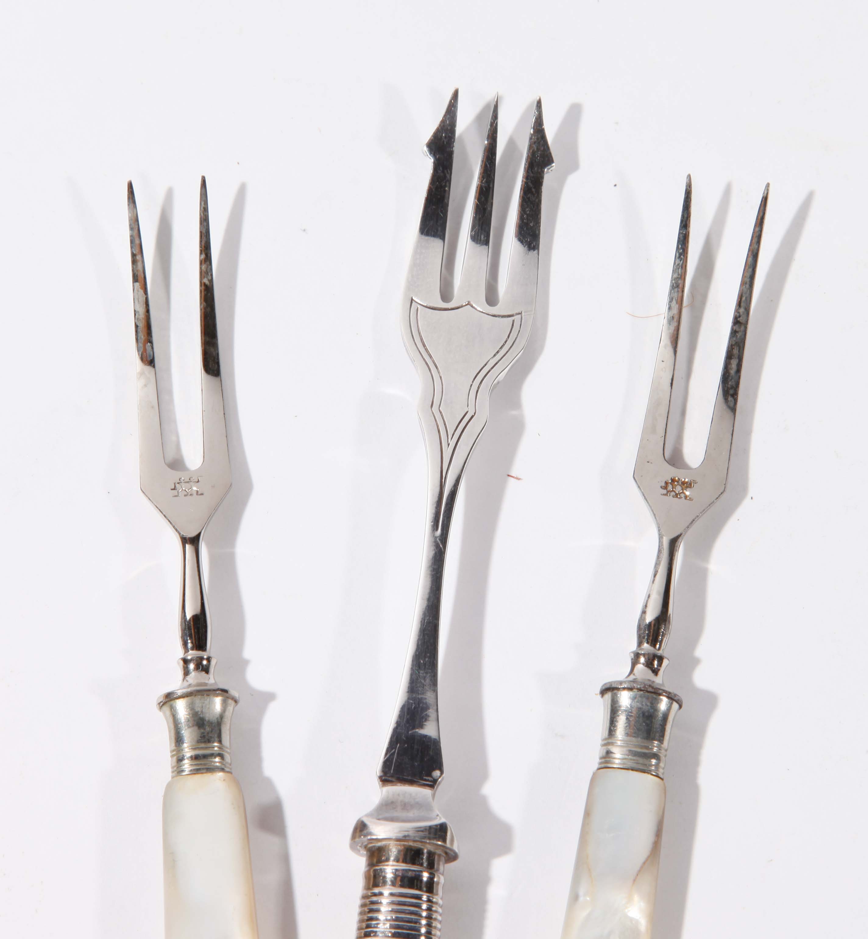 Set of Mother of Pearl Flatware