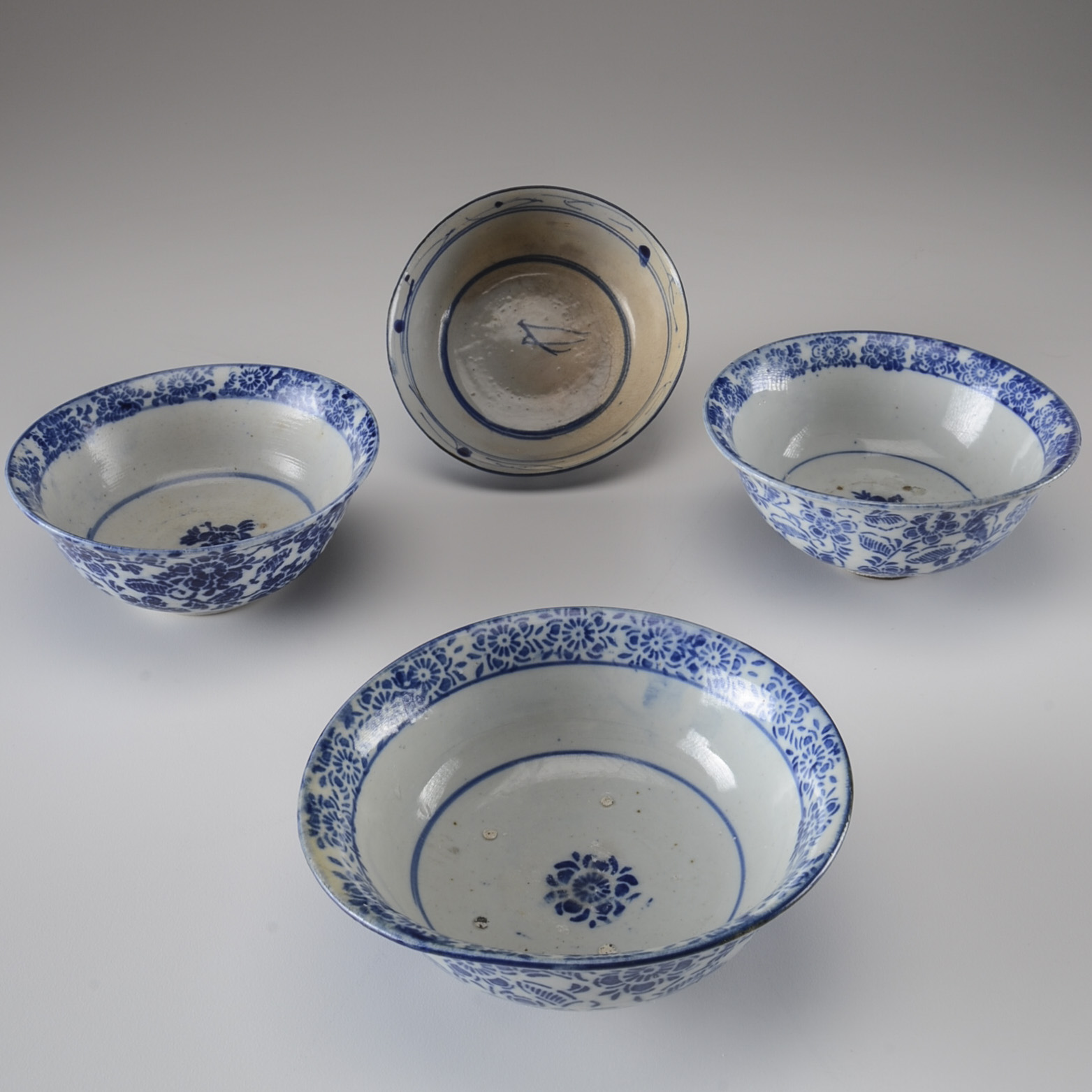 Four Antique Chinese Bowls