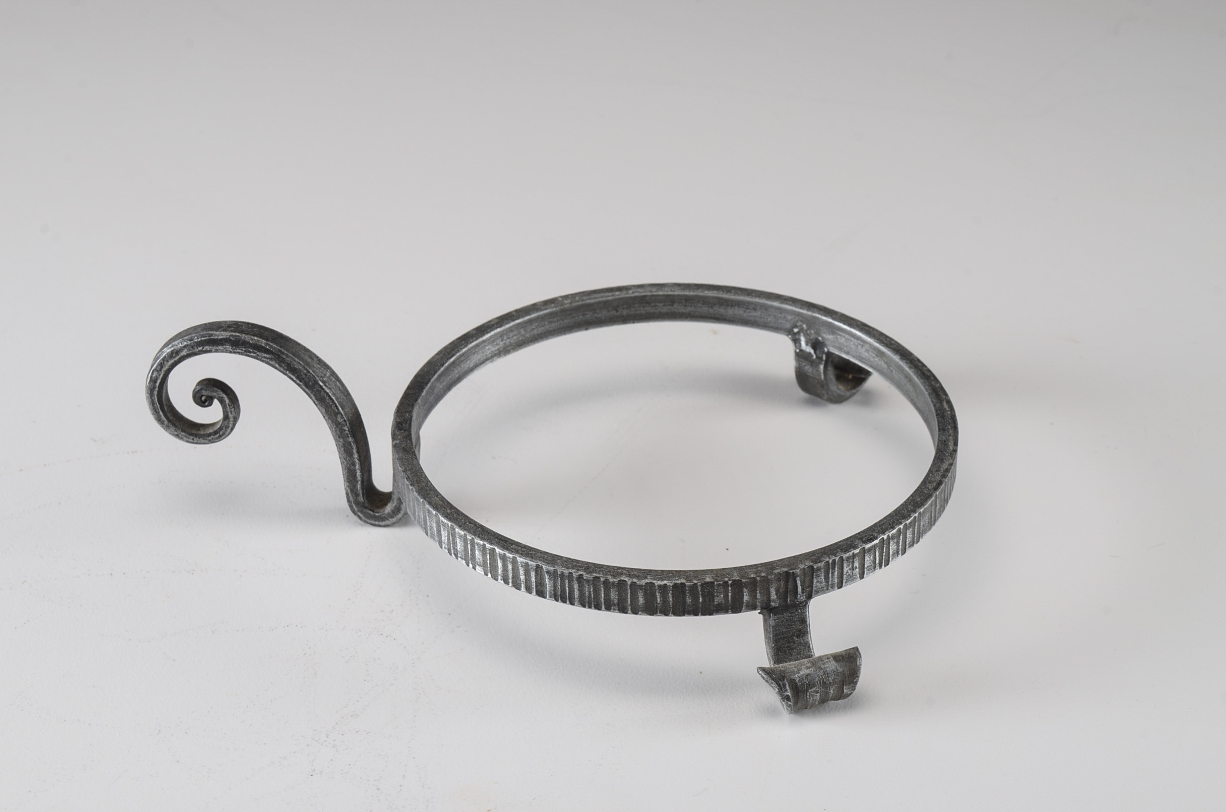 Vintage German Pewter Pitcher with Chain Handle