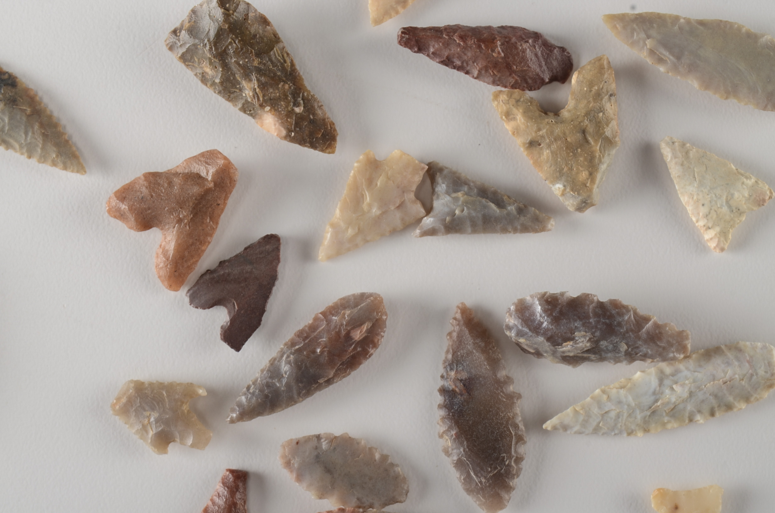 Bag of Stone Arrowheads