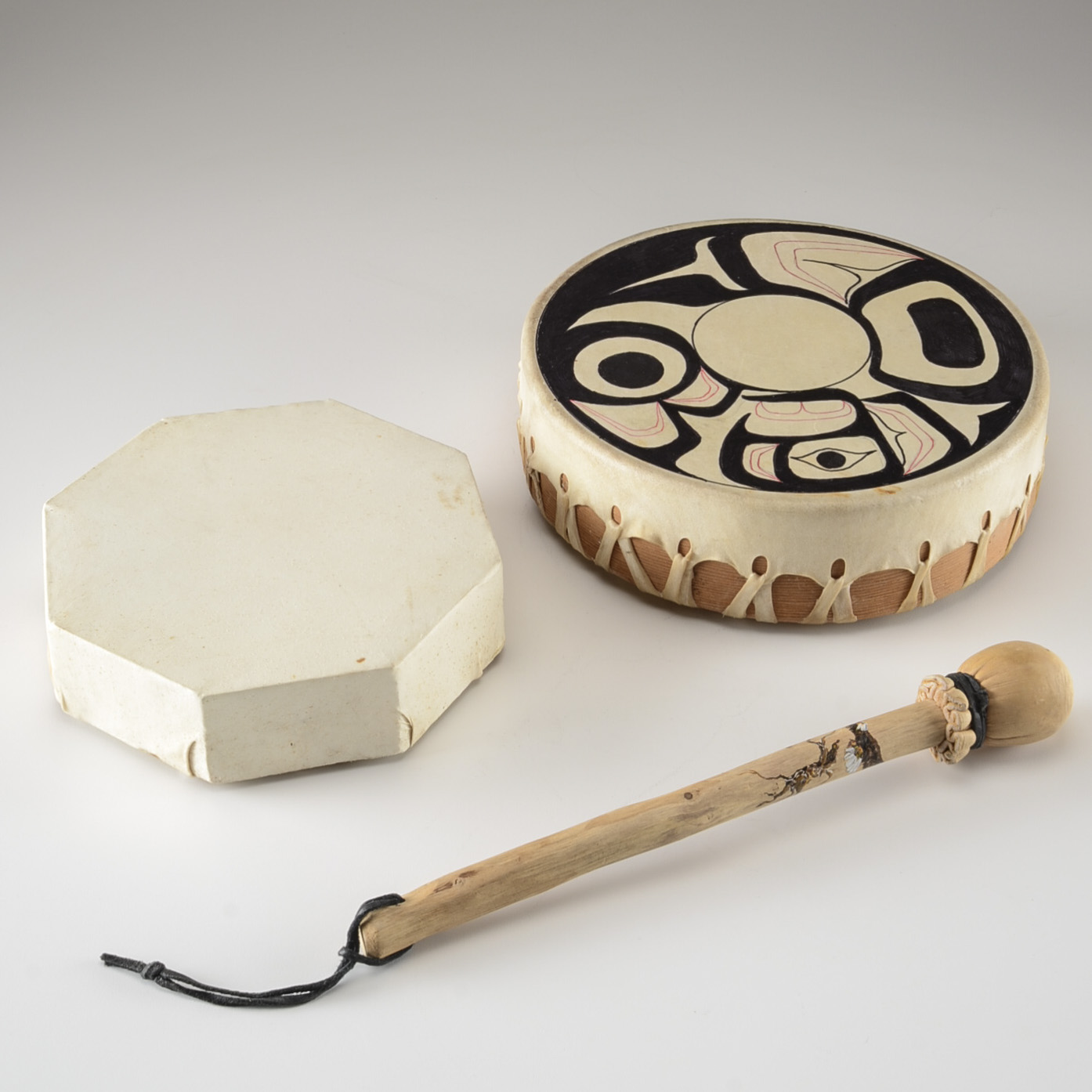 Native American Style Drums and Mallet
